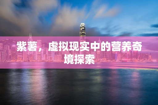 紫薯，虚拟现实中的营养奇境探索