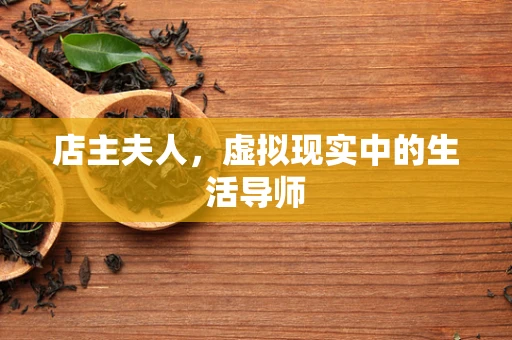 店主夫人，虚拟现实中的生活导师