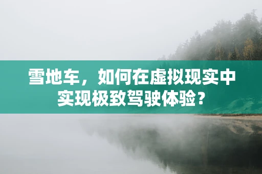雪地车，如何在虚拟现实中实现极致驾驶体验？