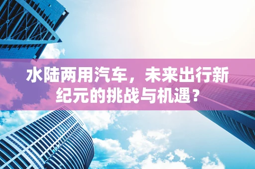 水陆两用汽车，未来出行新纪元的挑战与机遇？