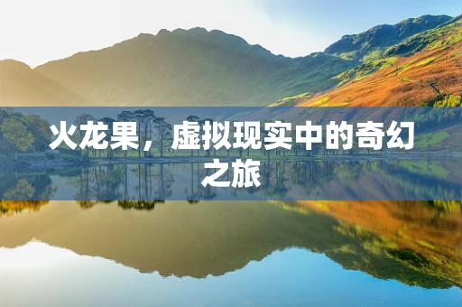 火龙果，虚拟现实中的奇幻之旅