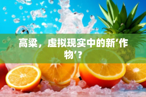 高粱，虚拟现实中的新‘作物’？