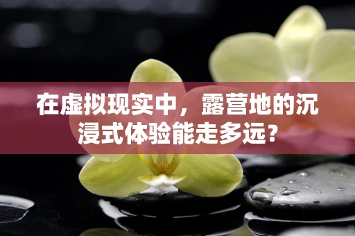 在虚拟现实中，露营地的沉浸式体验能走多远？