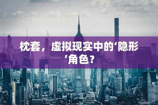 枕套，虚拟现实中的‘隐形’角色？