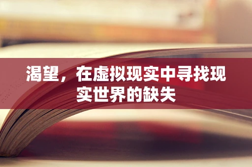 渴望，在虚拟现实中寻找现实世界的缺失