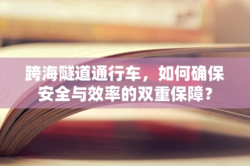 跨海隧道通行车，如何确保安全与效率的双重保障？
