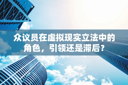 众议员在虚拟现实立法中的角色，引领还是滞后？