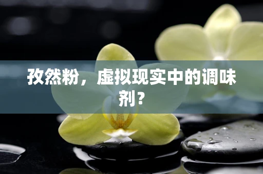 孜然粉，虚拟现实中的调味剂？
