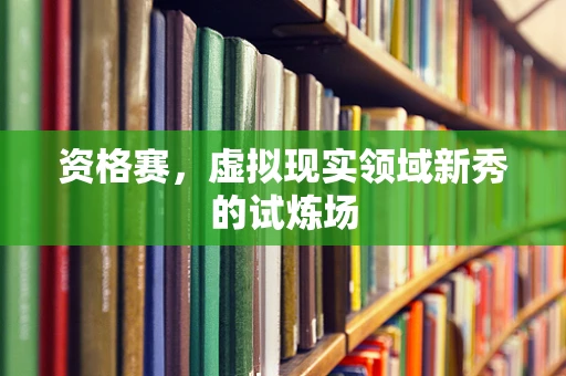 资格赛，虚拟现实领域新秀的试炼场