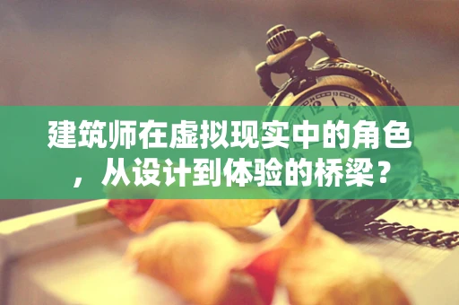 建筑师在虚拟现实中的角色，从设计到体验的桥梁？