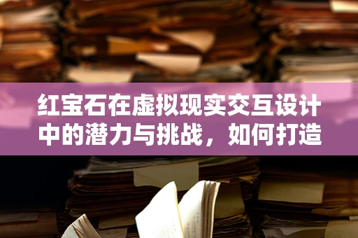 红宝石在虚拟现实交互设计中的潜力与挑战，如何打造沉浸式体验的‘宝石’？