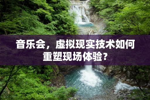 音乐会，虚拟现实技术如何重塑现场体验？