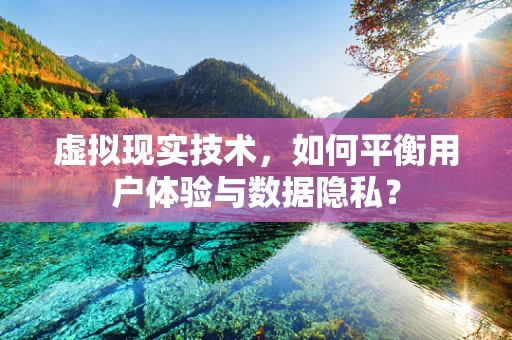 虚拟现实技术，如何平衡用户体验与数据隐私？
