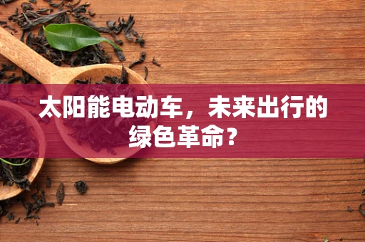 太阳能电动车，未来出行的绿色革命？