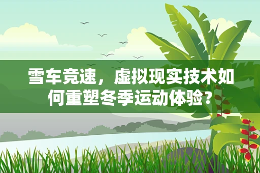 雪车竞速，虚拟现实技术如何重塑冬季运动体验？
