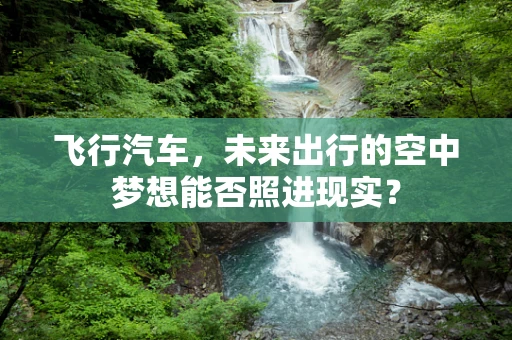 飞行汽车，未来出行的空中梦想能否照进现实？