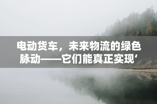 电动货车，未来物流的绿色脉动——它们能真正实现‘零排放’吗？