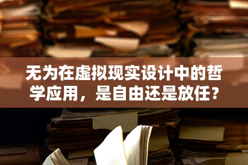 无为在虚拟现实设计中的哲学应用，是自由还是放任？