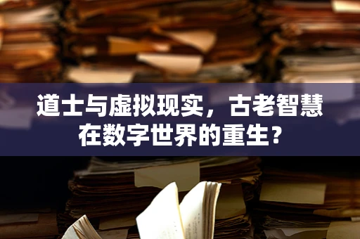 道士与虚拟现实，古老智慧在数字世界的重生？