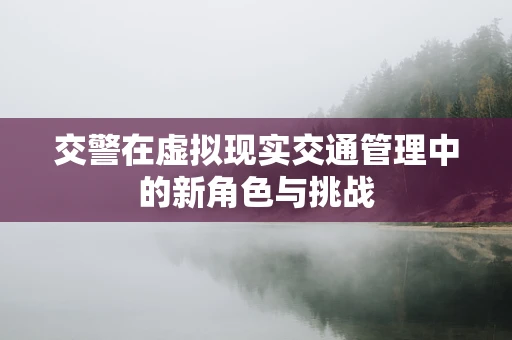 交警在虚拟现实交通管理中的新角色与挑战
