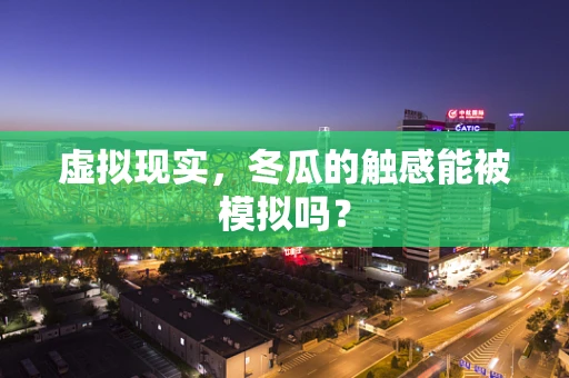 虚拟现实，冬瓜的触感能被模拟吗？
