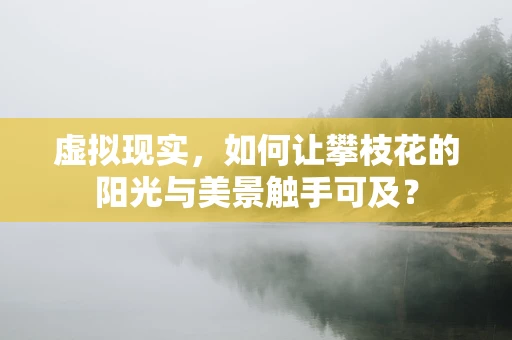 虚拟现实，如何让攀枝花的阳光与美景触手可及？