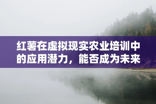 红薯在虚拟现实农业培训中的应用潜力，能否成为未来农民的数字导师？